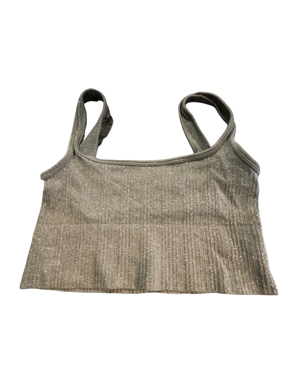 Urban Outfitters Out From Under Y2K Sparkle Seamless Crop Top XS/S Shimmer